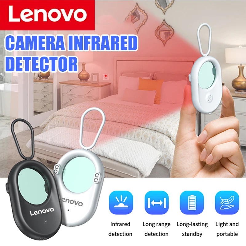 

Lenovo New T02 Infrared Detector Anti Monitoring Anti Shooting Long-Range Detection Scanning Detector LED Light Camera Tester