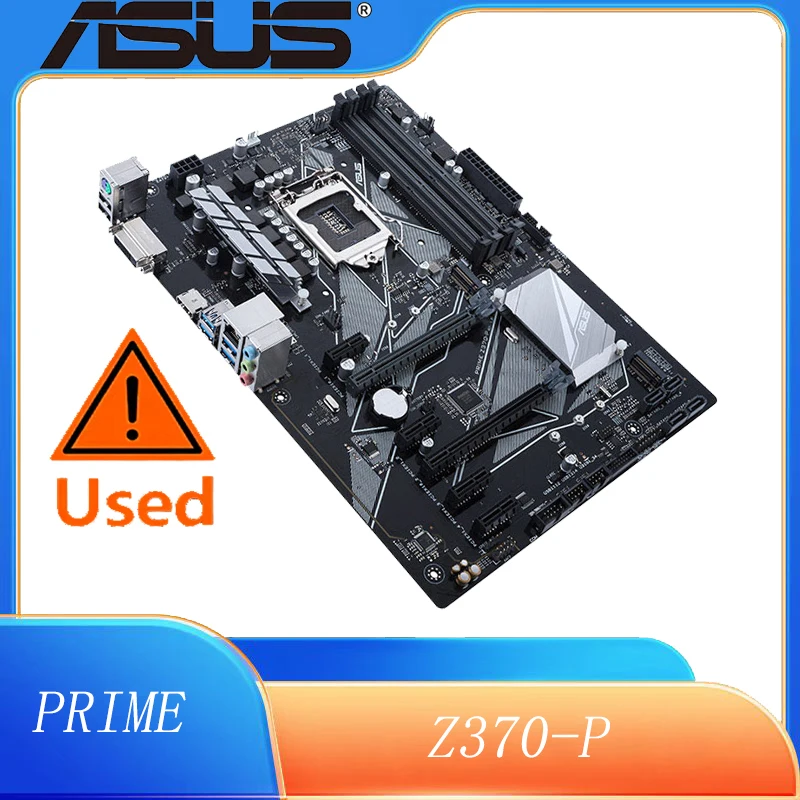 Asus Prime Z370-P LGA1151 (Intel 9th Gen) DDR4 HDMI DVI M.2 Z370 ATX Motherboard with Gigabit LAN and USB 3.1