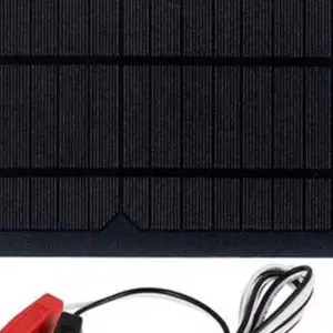 10W Solar Panel Car Battery Maintainer High Conversion Efficiency High Efficiency Blocking Diode 16*28.5cm(6.3*11.2inch)