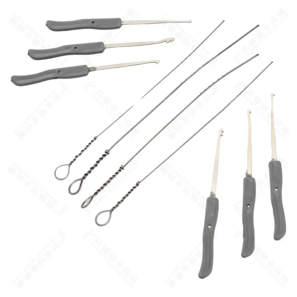 Broken Key Extractor Set Locksmith Tool Key Removing Removal Hooks Lock Set