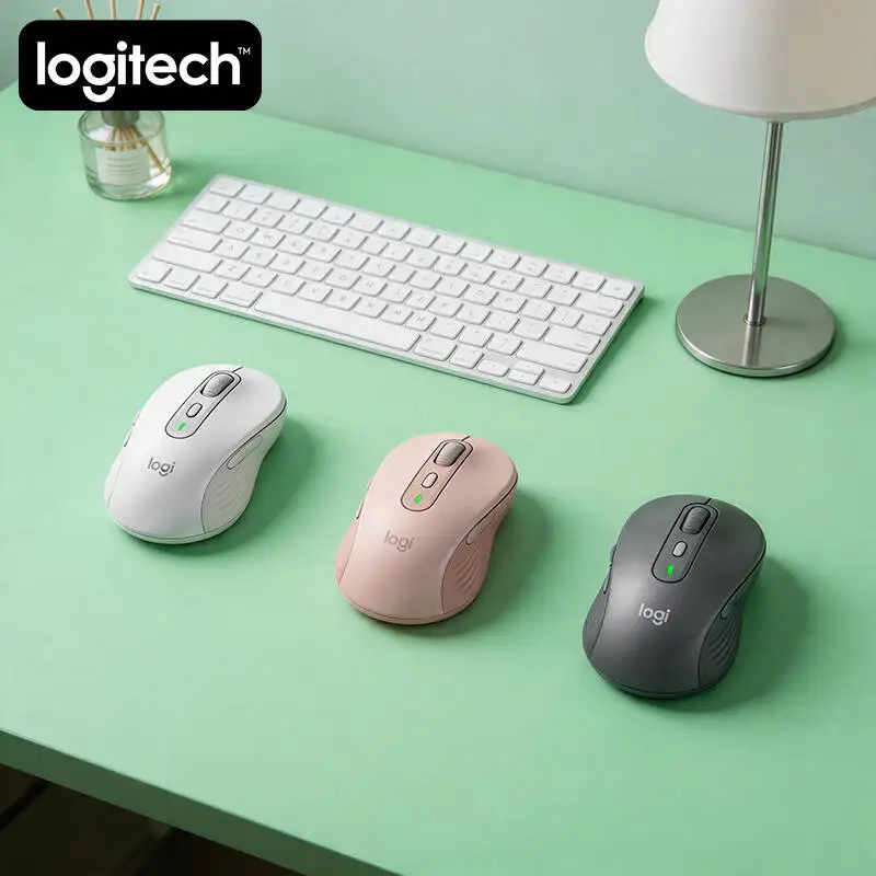 Logitech M750 Wireless Mouse - 90% Noise Reduction, 4000 DPI, 3-Device Sync, Eco Recycled Plastic Build