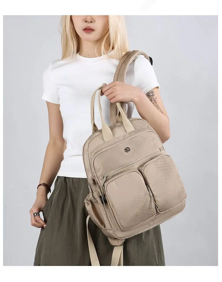 

Женская легкая сумка для мамы большой вместимости, водонепроницаемая сумка для беременных, многофункциональная сумка для книг для студентов кампуса