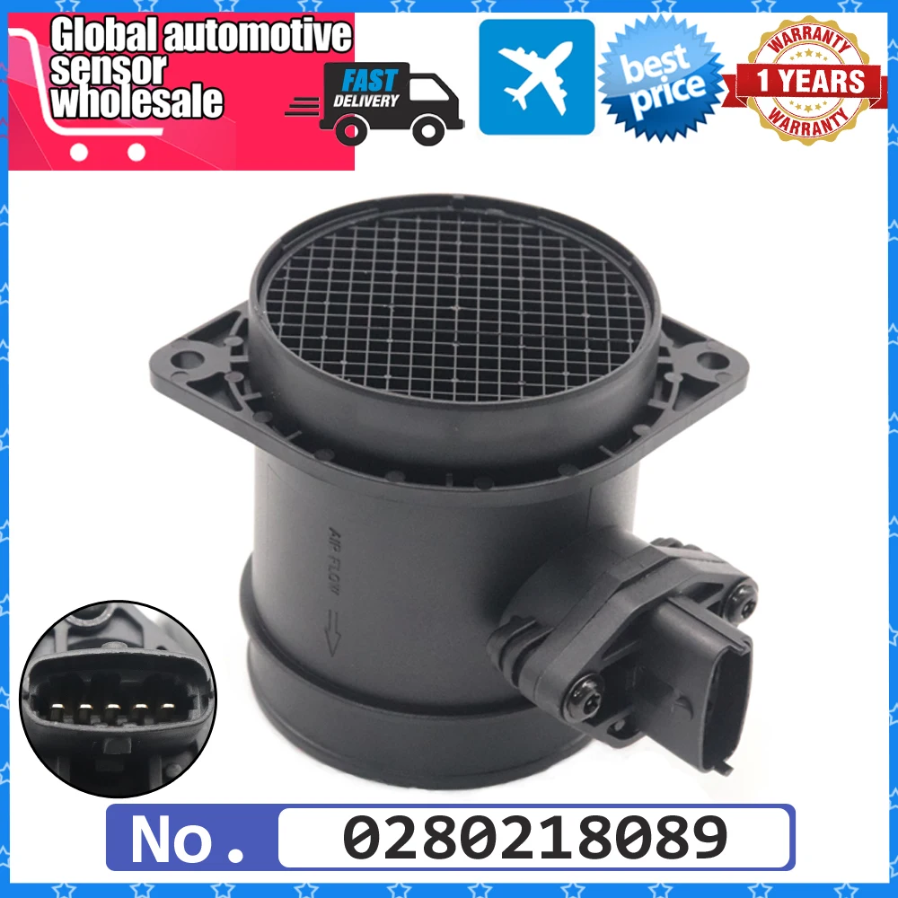 

0280218089 New MAF MASS AIR FLOW METER SENSOR Fits For Volvo S60 S80 V70 XC90 2.4L 2.5L 2.9L 31342363 8670114 9470776 20774533