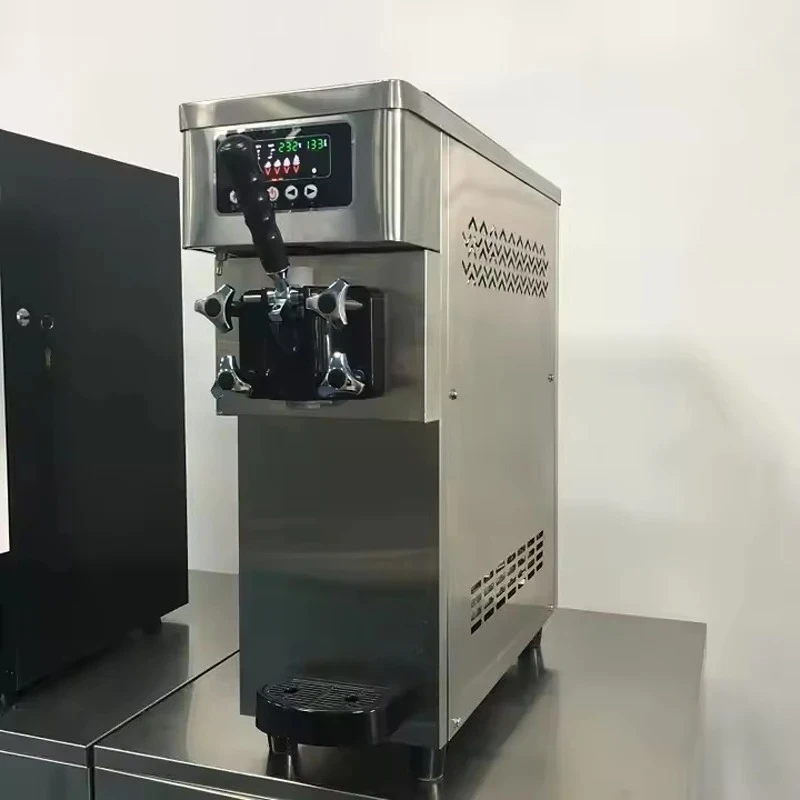 Commercial Ice Cream Vending Machine Fully Automatic Soft Ice Cream Maker Stainless Steel Ice Cream Machine