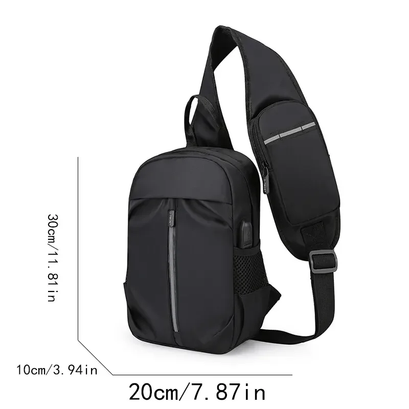 Men\'S Chest Bag New High Capacity Oxford Fabric Crossbody Chest Bag Outdoor Travel One Shoulder Backpack sling bag bolsas sac 가방