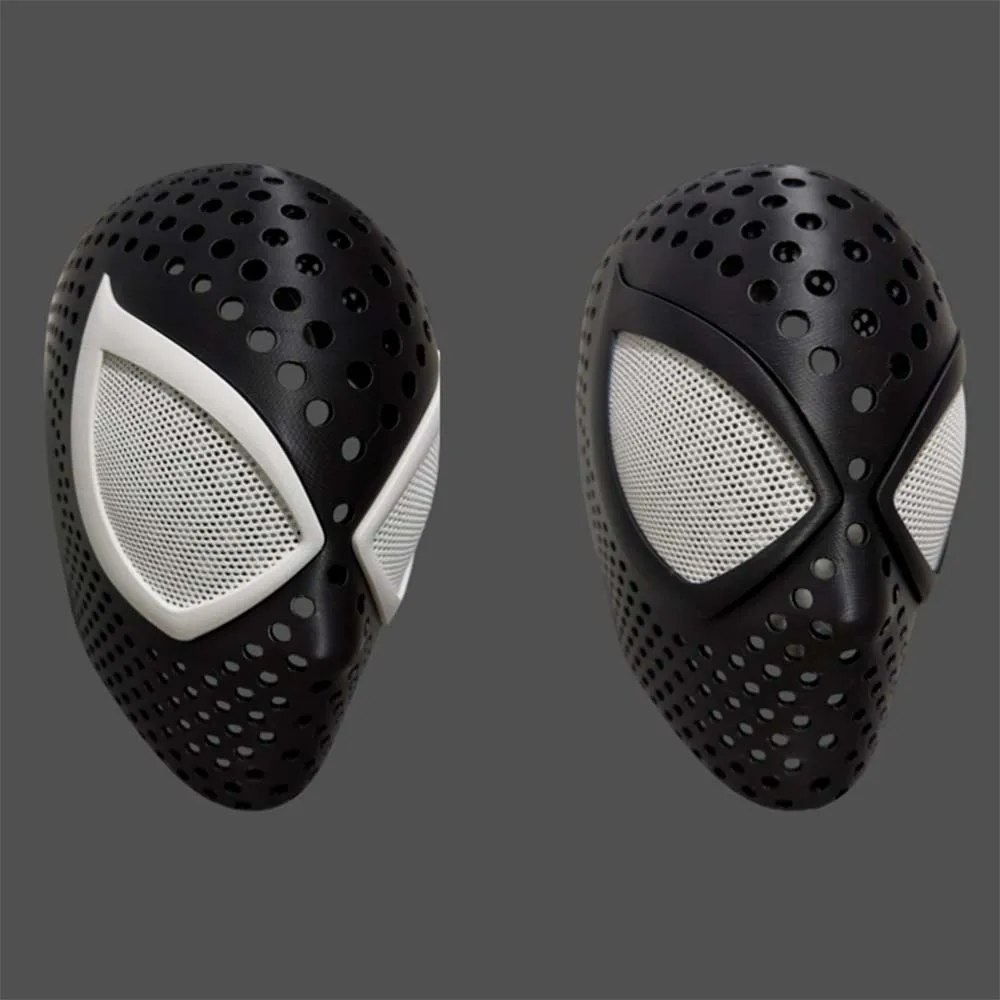 

Spidermask Spider Black Faceshell Cosplay New 3D printing Adult Man Black Mask Magnets glasses Helmet Costume Accessory-1-2