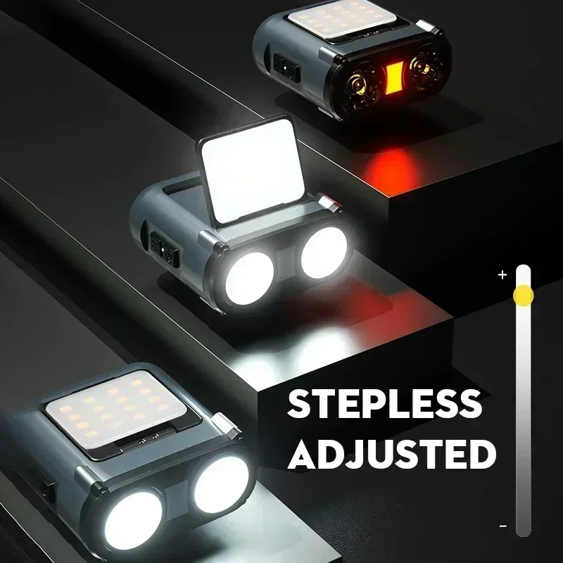 Sensor Owl Headlamp Type-C Rechargeable Headlight Portable Rotating Hunting Lights Led Flashlight Fishing Front Bicycle Light