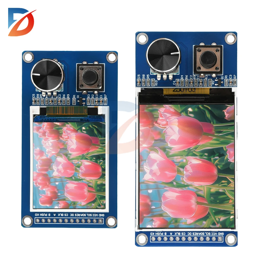 320x240 RGB TFT display with EC11 rotary encoder combination module SPI interface 2.4-inch 1.8-inch LCD display for Arduino