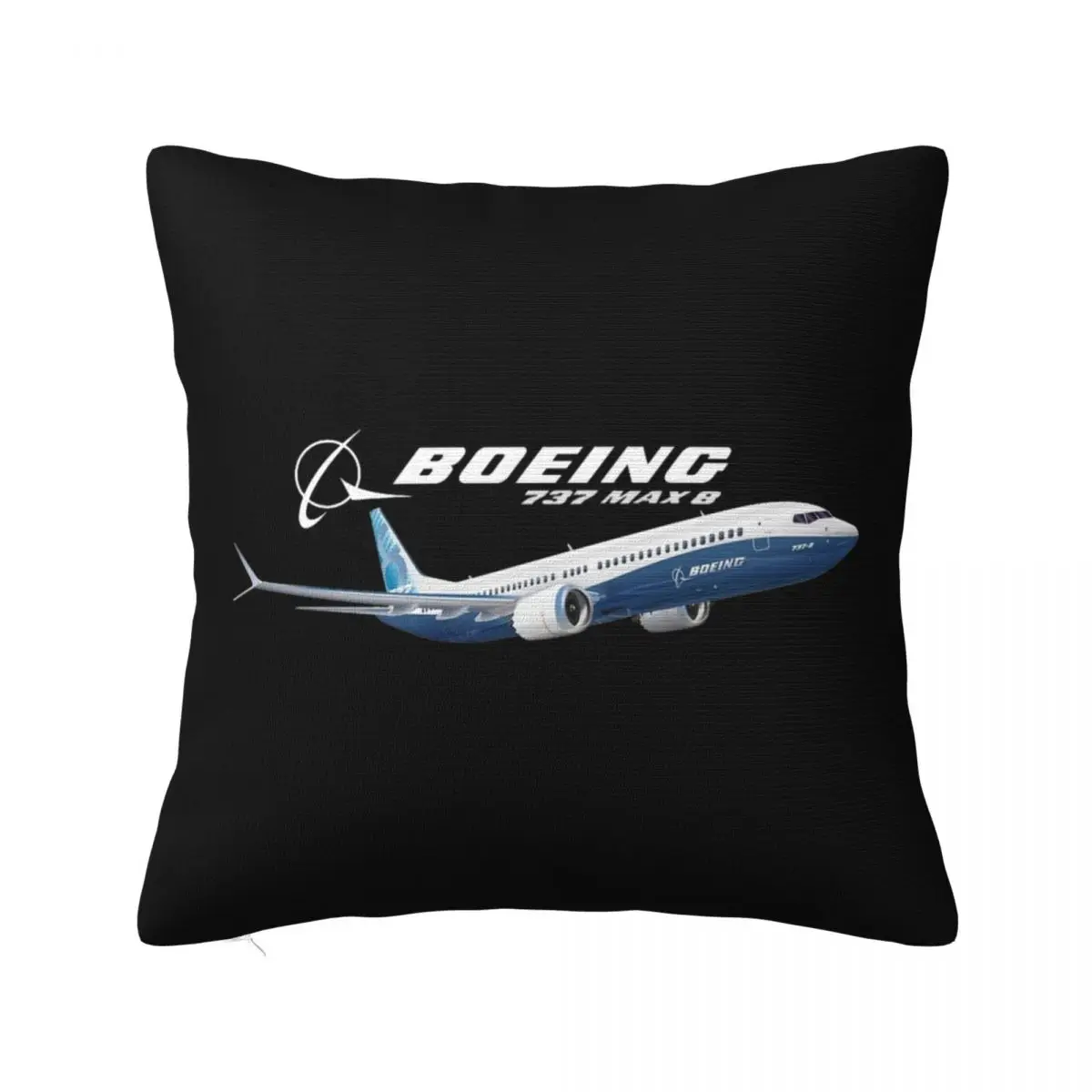 

Boeing 737 Airplane Pillowcase Polyester Cushion Cover Decor Pillow Case Cover Home Zipper 40X40cm