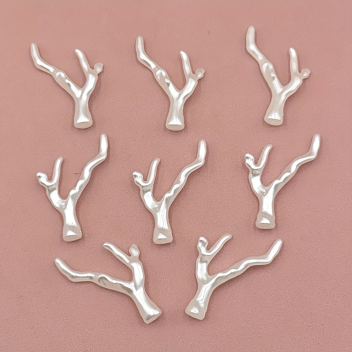 [Acrylic Branch Coral] Acrylic Branch Coral Pendant -8 Irregular Baroque Antlers Pendants for DIY Jewelry Making