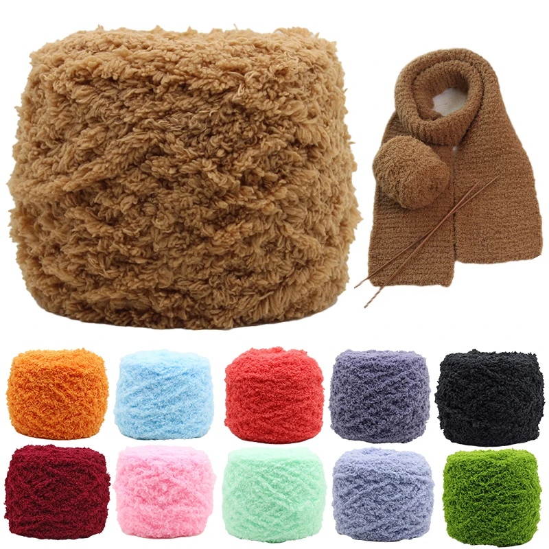 100g Milk Skeins Yarn Coral Fleece Crochet Needlework Dyed Wool Yarn For Crochet Hat Dolls Glove Blanket At Low Price