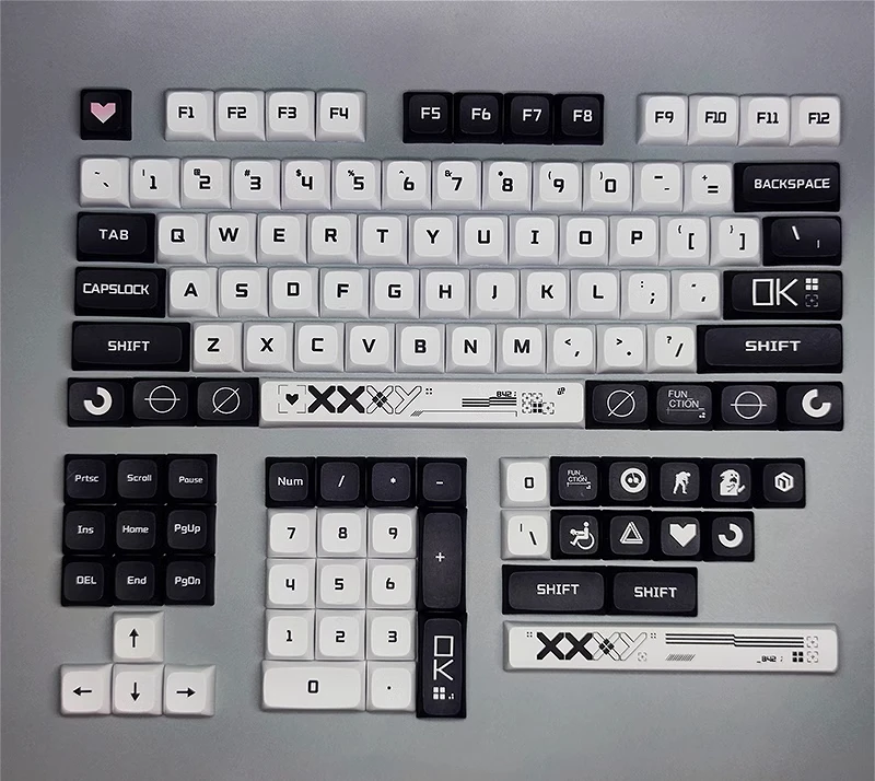 Printing set theme keycap 132 key XDA height set is suitable for wooting Orlong tarantula and other mechanical keyboards