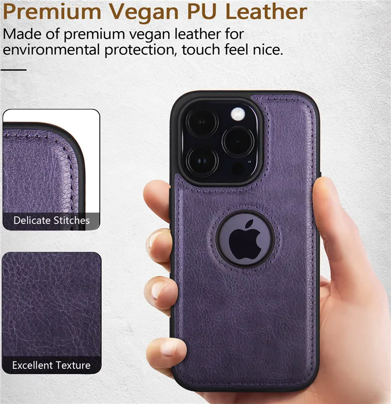 Business Leather Soft Phone Case for iPhone 16E 16 15 14 13 12 11 Pro Max XS Max XR Ultra Thin Cover For iphone 16Plus View LOGO