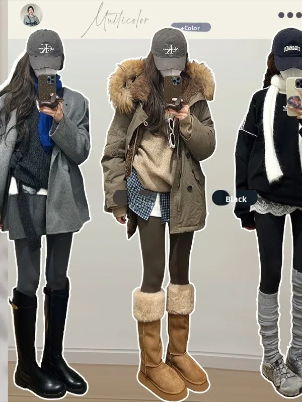 Damskie legginsy outdoorowe z ociepleniem, modelujące pośladki, z wysokim stanem, długie, idealne na jesień i zimę.