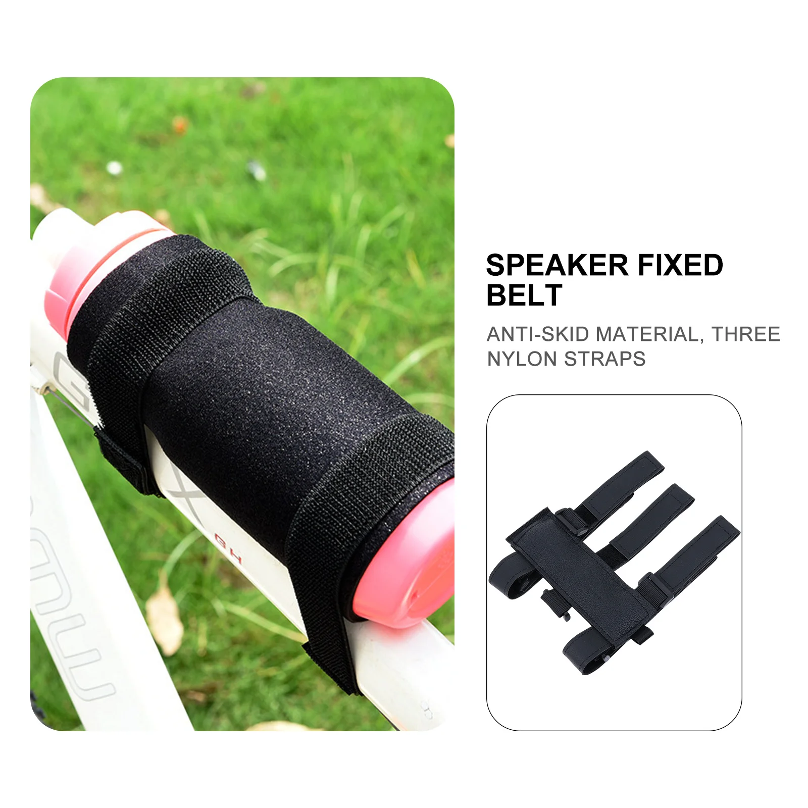 Bike Wireless Speaker Mount Durable Strap Scratchproof Buckle Design for Convenient Cycling and Music Enjoyment
