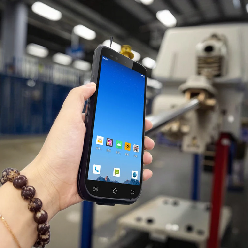 PDA Industrial Portátil com Tela de 6.0 polegadas 4G LTE Android 12.0 Scanner de Código de Barras Reforçado para Coleta de Dados