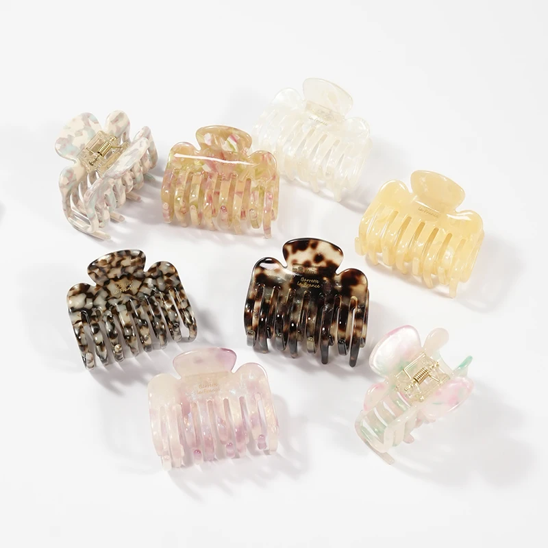 Tortoiseshell Hair Clip Acetate Light Pink Bangs Women Casual Versatile Hair Accessories Style