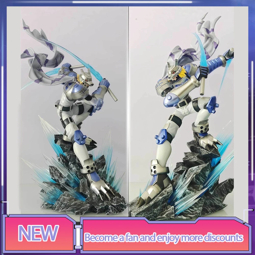 

New Digimon Wolfmon Figure 23cm Pvc Models Cool Statue Dolls Figurine Collection Desk Decoration Kid Toys Birthday Gifts