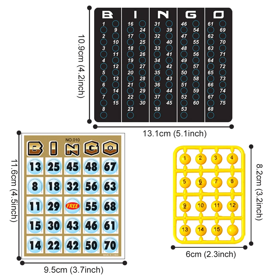 Bingo Lottery Machine Cage Sweepstakes for Family Large Party Travel Holiday Bar Group Entertainment Tabletop Board Game