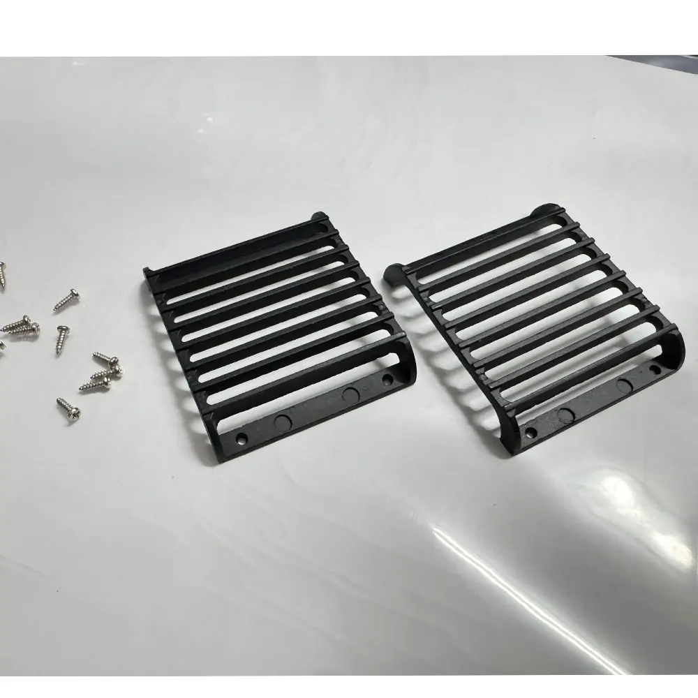 Traxxas TRX4 用メタル フロント ライト ガード – 1/10 ランドローバー ディフェンダー スタイル (2 個セット)