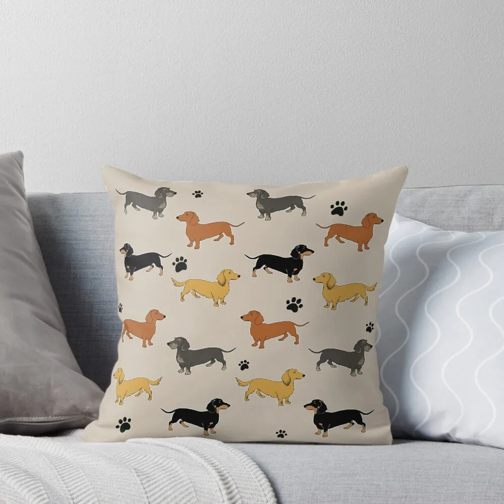 

Weenie Weenies (Dachshund Sausage Dog) Throw Pillow Sofa Cushions Covers Anime christmas cushions covers pillow