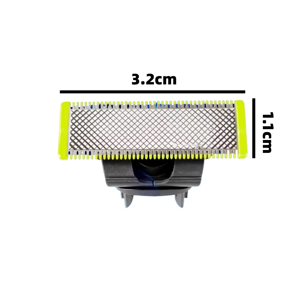 رأس بديل قطعة واحدة - يناسب أنواع وأنماط متعددة من ماكينات الحلاقة الكهربائية، وشفرة مزدوجة الحواف مقاومة للماء