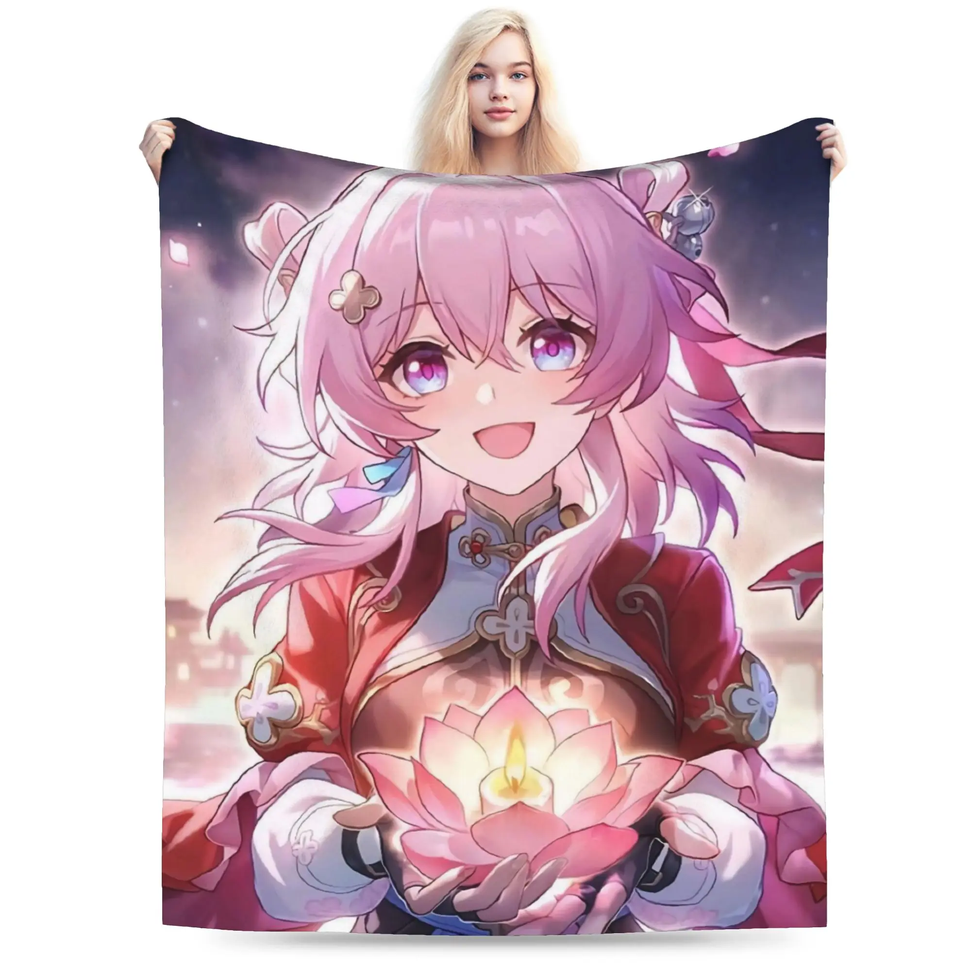 Super Soft Honkai Star Rail Throw Blanket Premium Fleece Flannel Lightweight  Bed Blanket Cozy Plush Blankets All Season Use