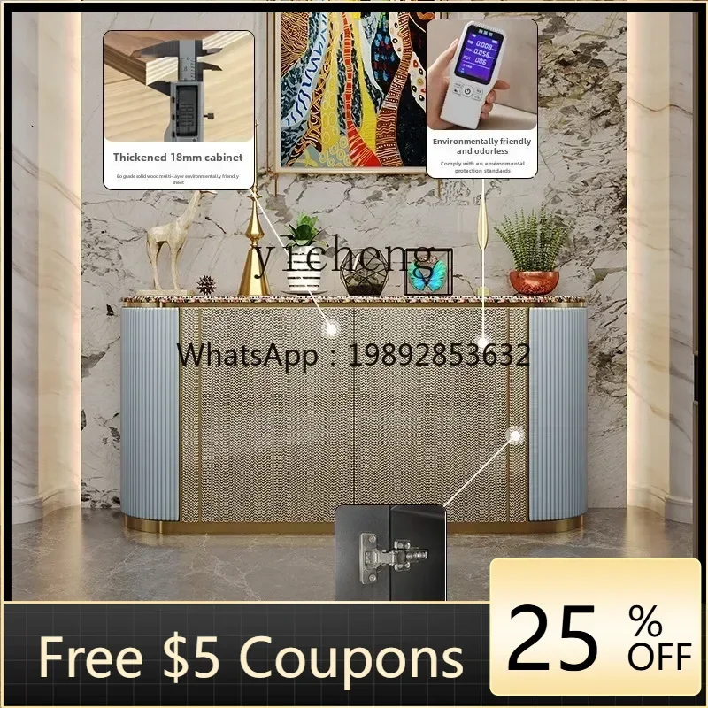 

dining side cabinet, new product in living room, tea side cabinet against the wall, simple and advanced storage