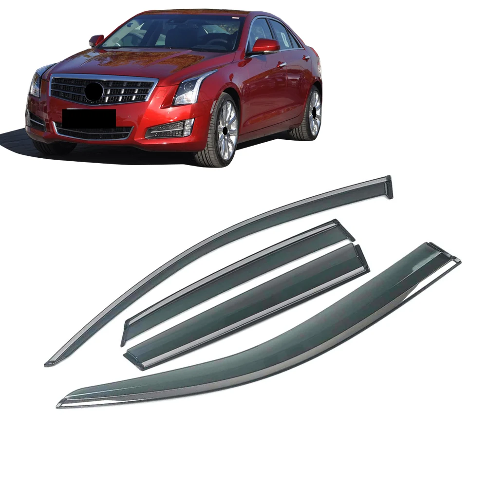 

For CADILLAC ATS 2013-2019 Car Window Sun Rain Shade Visors Shield Shelter Protector Cover Frame Sticker Exterior Accessories