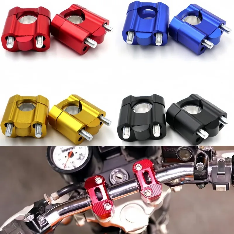 

Motocross Adjustable Handlebar Adapter Clamp Off Road Motorcycle faucet pressing For 7/8" 1-1/8 Pit Dirt 22mm Change 28mm