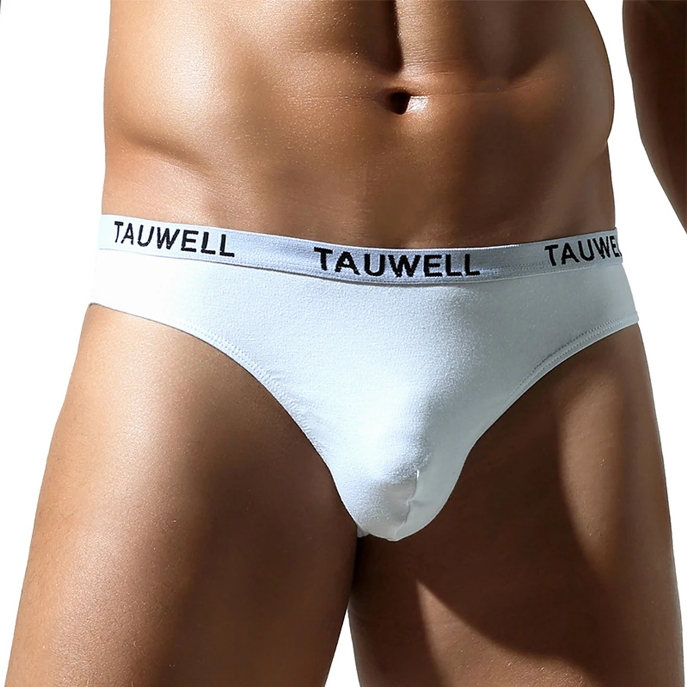 

Breathable Underwear Low Waist Briefs For Intimate Moments Regular Length Sexy Lingerie For Men Solid Color Pattern