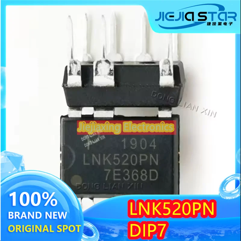 

(5/10pieces) LNK520PN LNK520P LNK520PG Brand new original switching power supply management chip DIP7 original electronics