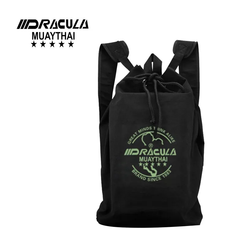 

Dracula 1pc Cotton Canvas Boxing Protective Gear Bag Taekwondo MMA Muay Thai Martial Arts Kick Boxing Fighting Sport Backpack