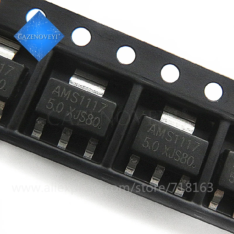 50pcs/lot AMS1117 AMS1117-3.3V AMS1117-ADJ AMS1117-1.8 AMS1117-1.2 AMS1117-5.0 AMS1117-2.5 AMS1117-3.3 AMS1117-5.0 AMS1117-1.5