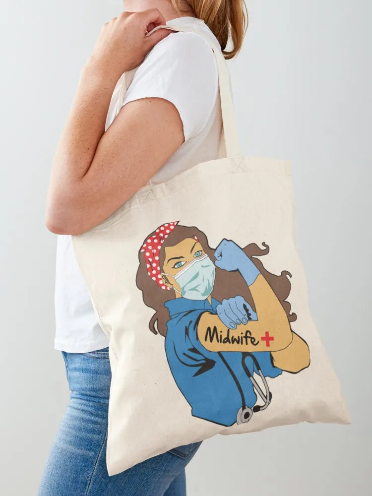 Midwife Strong Woman Tote Bag tote bag woman Canvas stote bag tote