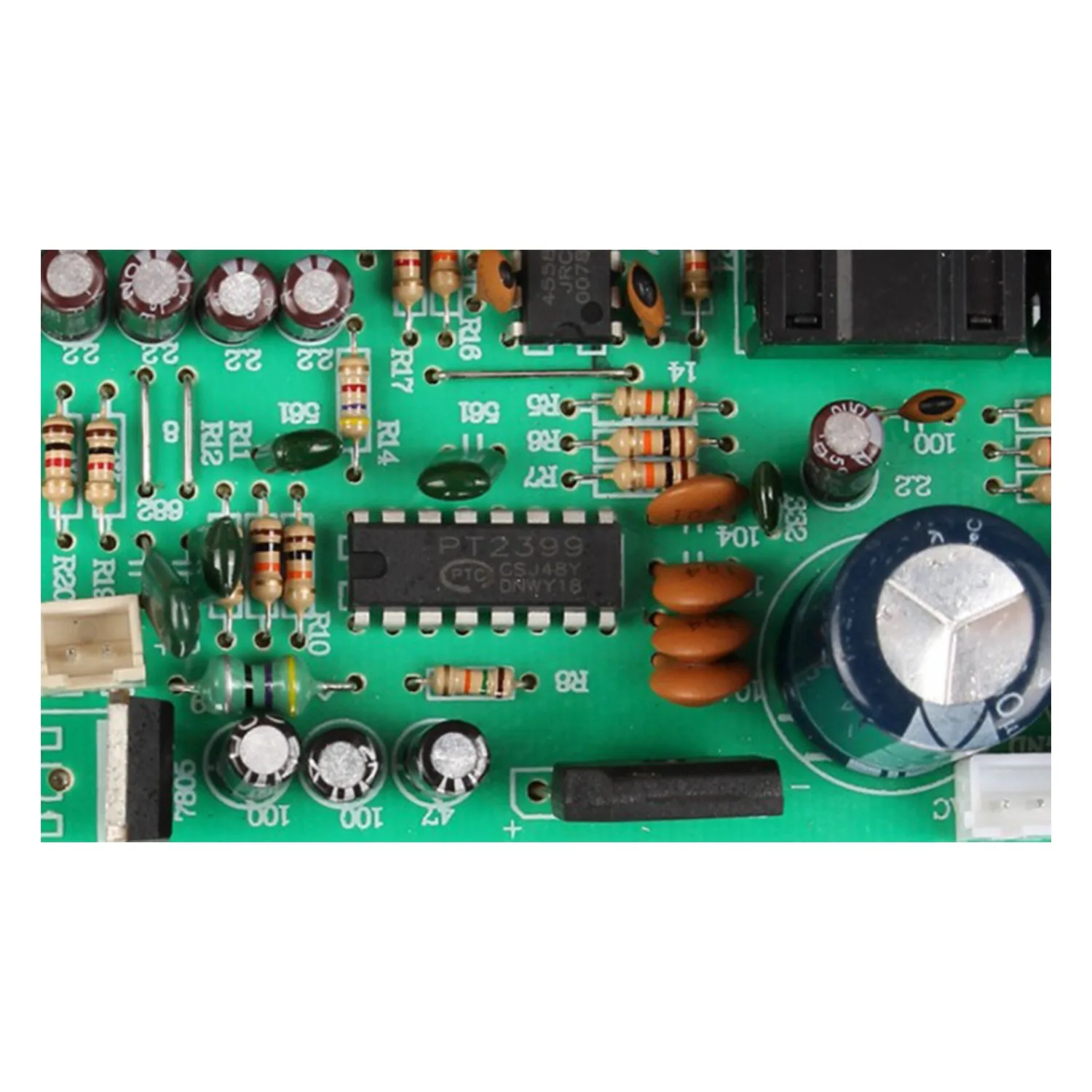 N27R Digital Microphone Amplifier Tone Board PT2399 Karaoke Reverb Preamplifier Board Dual AC12-15V