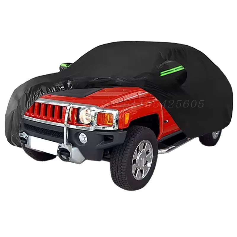 For Hummer H3 Car Cover Outdoor Sun Shade Rain Snow Dust Frost Resistant Anti-UV Cover Waterproof All Weather for Automobiles