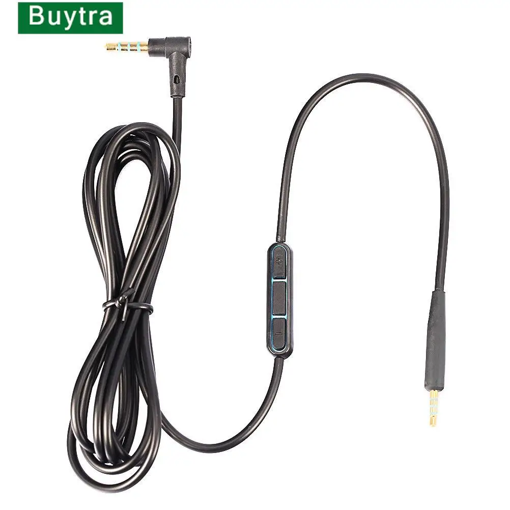 Replacement Audio Cable Cord For Bose QC25 Quiet Comfort Headphone With Mic Volume Control For IOS Android System 1.5m