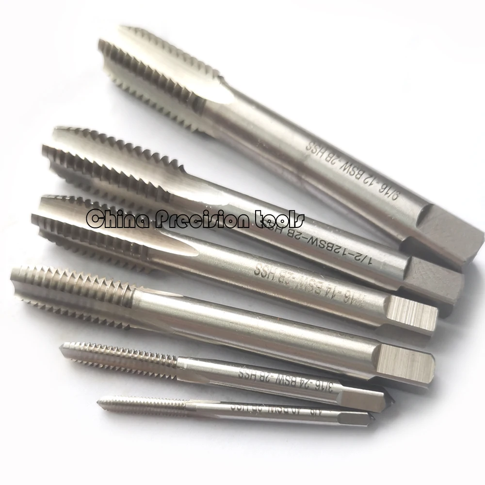 Right hand HSS Whitworth thread tap screw thread taps BSW 1/8 5/32 3/16 1/4 5/16 3/8 7/16 1/2 9/16 5/8 3/4 7/8 bsw1 1\