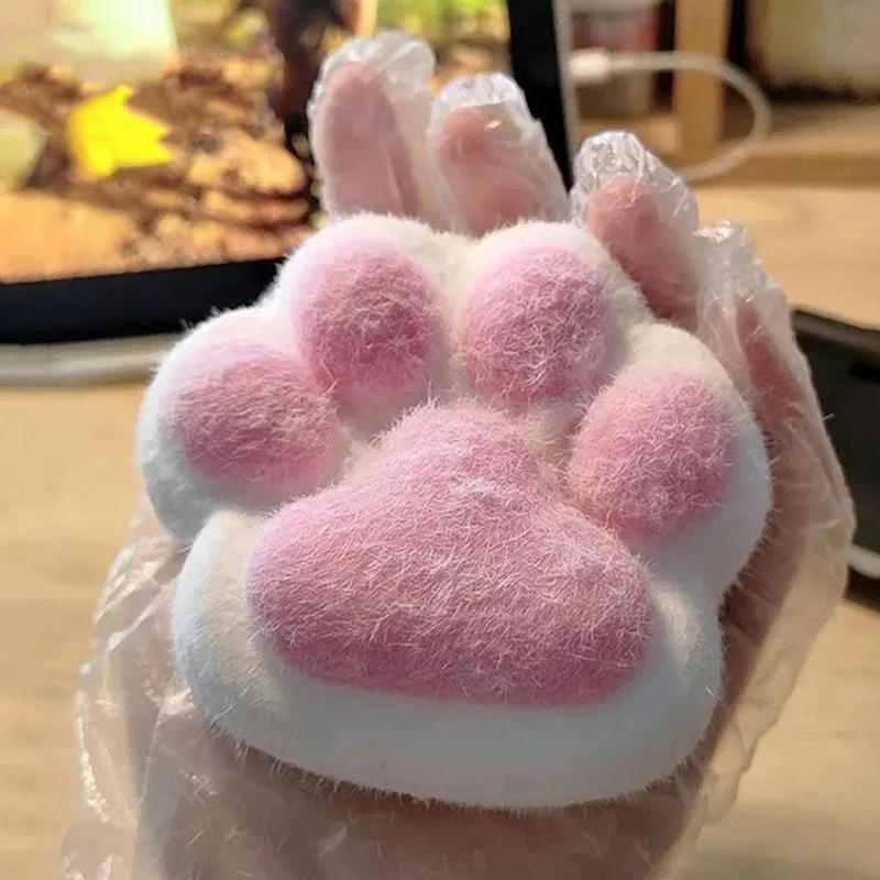 Large Cat Paw Squeeze Toys Kawaii Cute Slow Rebound Decompression Toy Children's Happy Sensory Toy Birthday Gift Home Decoration