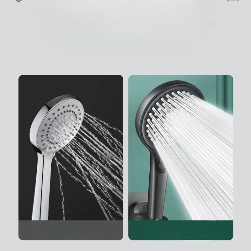 Supercharged bathroom handheld shower head provides a comfortable shower experience