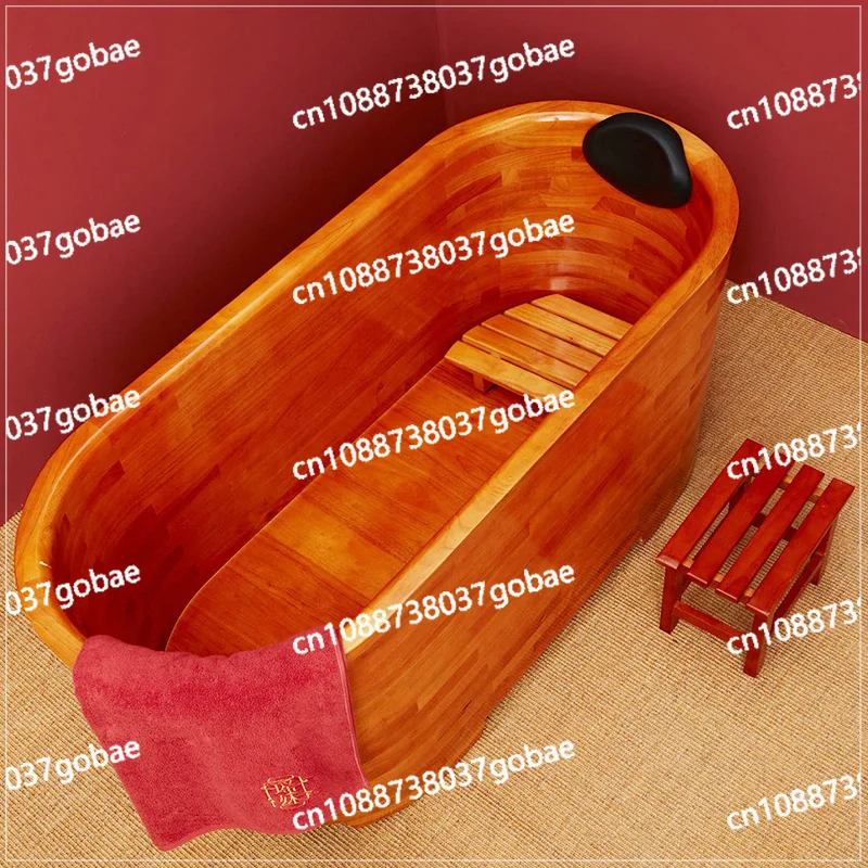 ZK Wooden Bath Bucket Full Body Yao Bath Adult Solid Wood Bathtub Beauty Salon Bathtub