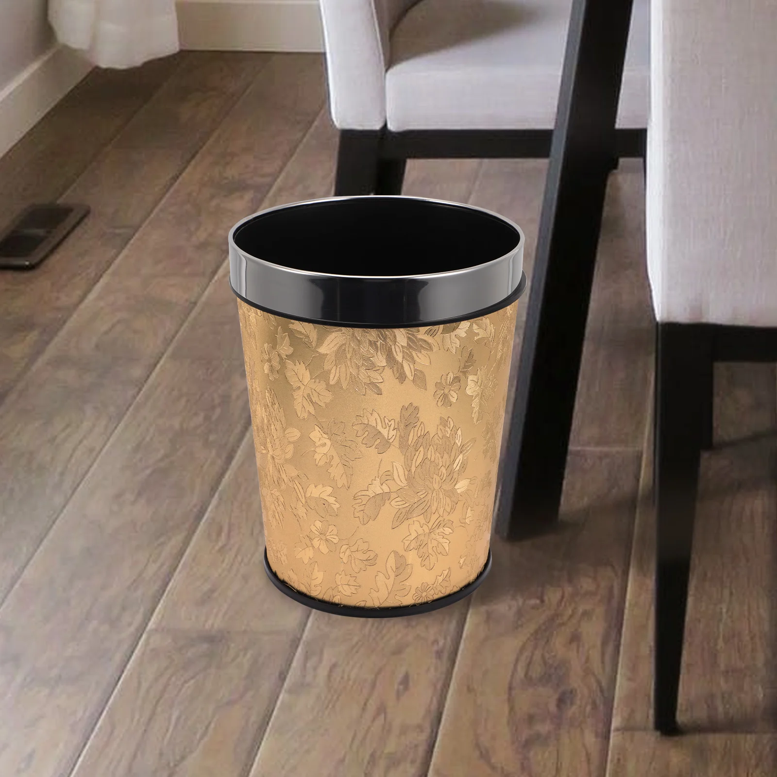 

Can Retro Style Plastic Waste Bin For Home Office Decorative Household Garbage Container Multi-Function Storage