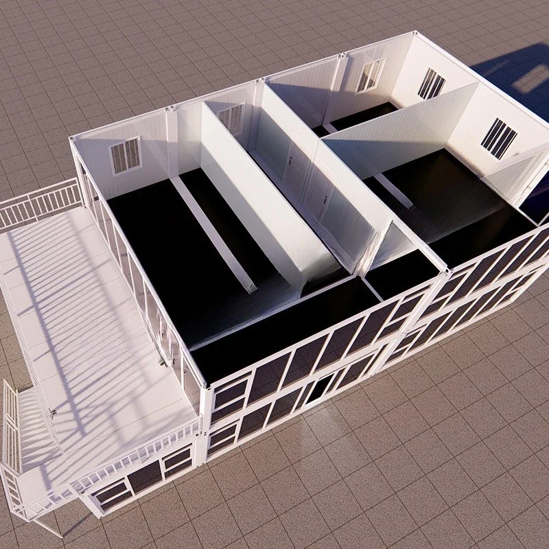 

Double-layer glass curtain wall container movable board house construction site temporary house office disassembled integrated