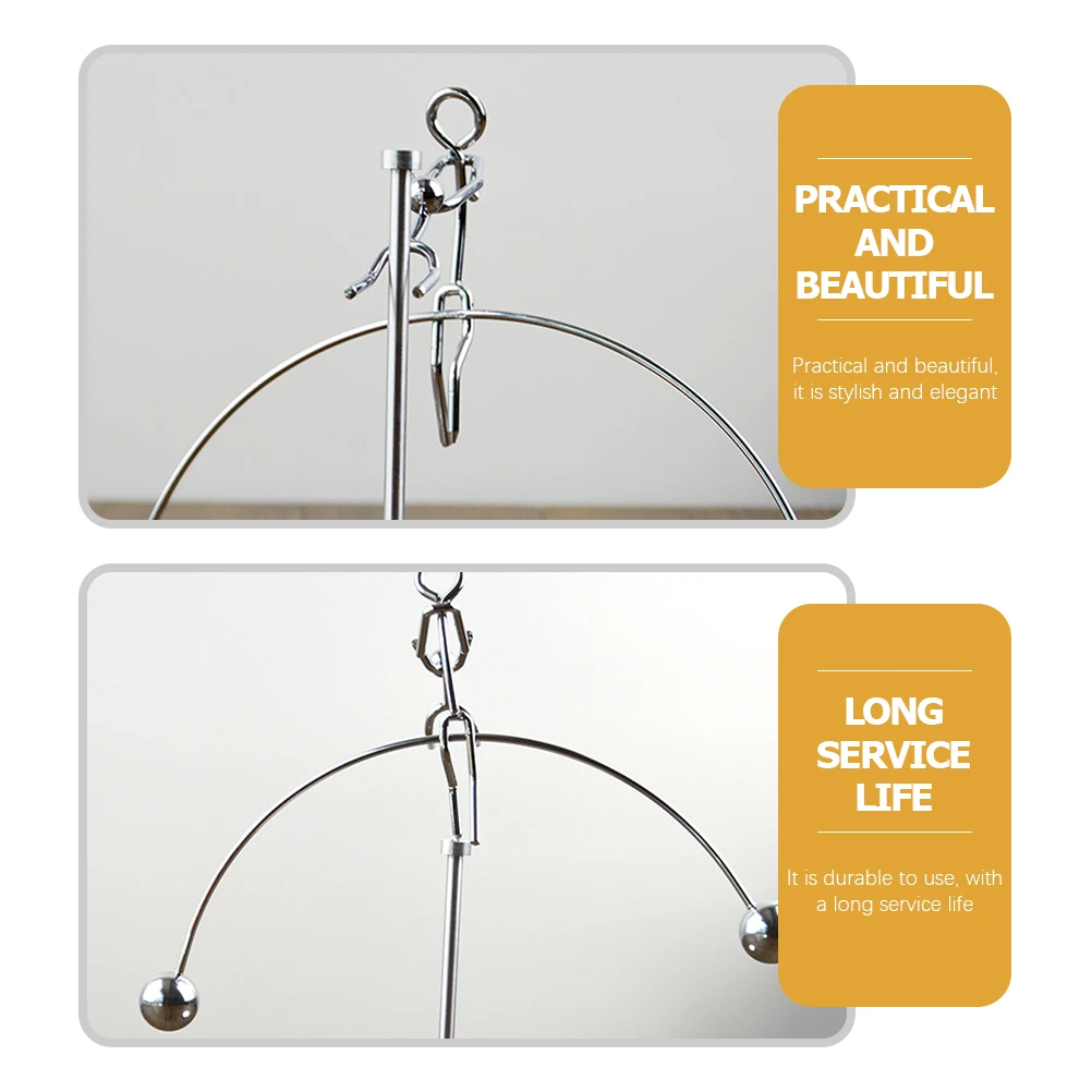 

Balanced Tumbler Ornament Ball Toys Swinging Decor Balance Toy Desktop Metal Physics Equilibrium Educational Model