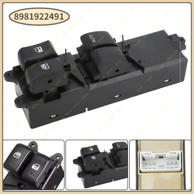 

8981922491 Переключатель стеклоподъемника RHD для Isuzu Dmax D-Max 2-дверный 2011-2020 Ute 8981922491