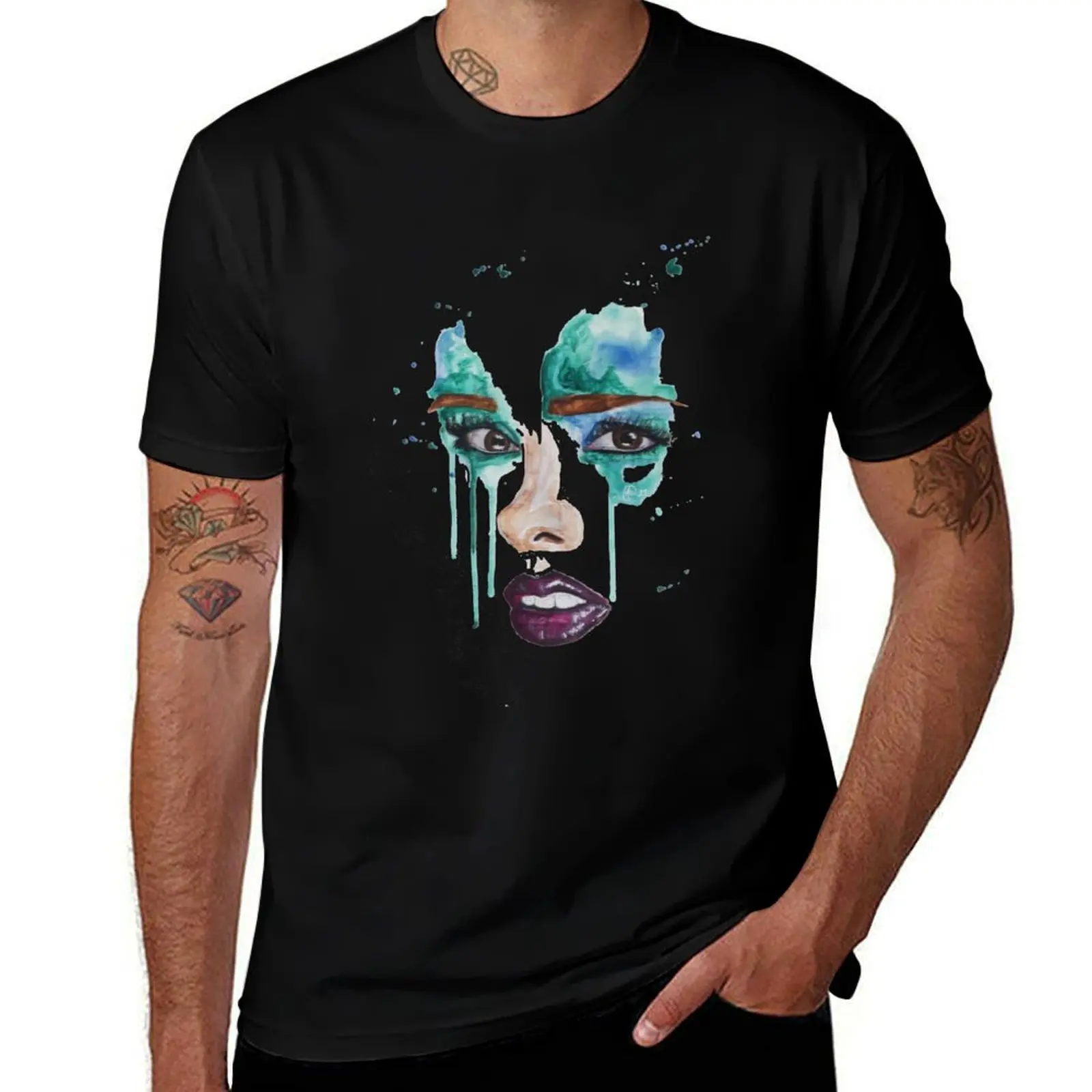 Acceptance (part of the painting Release ) T-Shirt Plus Size Basic Short Sleeve Top
