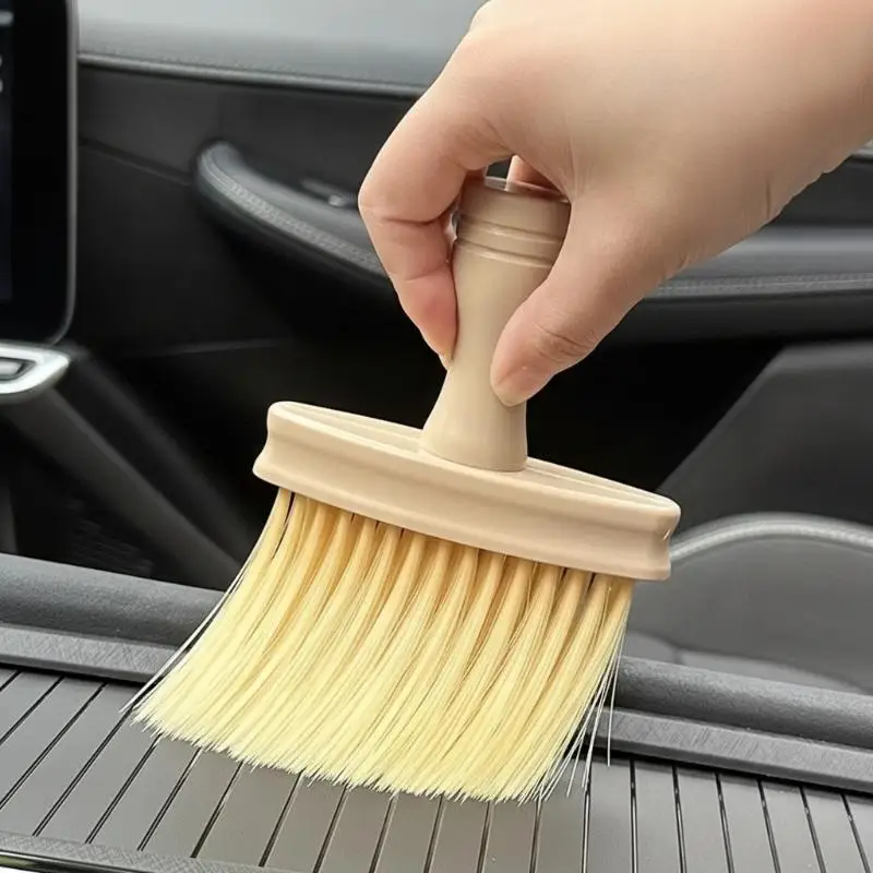 Multipurpose Cleaning Brush Scratch-Free Soft Bristle Duster for Keyboards Desks Car Interior Crevice Dust Removal