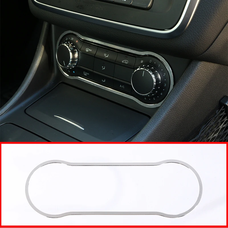 1 Pcs For Mercedes Benz GLA CLA 200 220 A180 B200 Aluminum Alloy Air Condition Panel Trim Accessory Car Styling