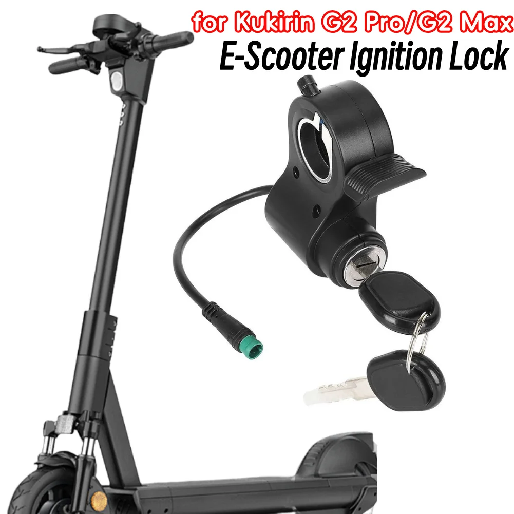 

E-Scooter Ignition Lock for Kukirin G2 Pro/Max Universal Electric Scooters Thumb Lock Kit with Keys Easy to Install and Use